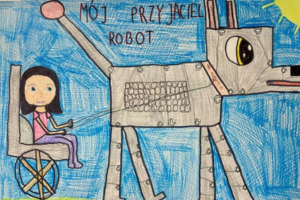 Zaproszenie na wystawę projekstu ArtStacja pt. Mój przyjaciel robot